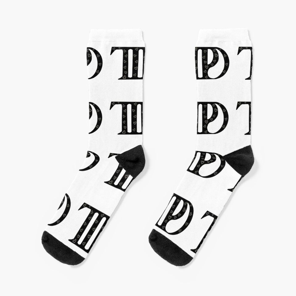 tortured poets department with hearts Socks