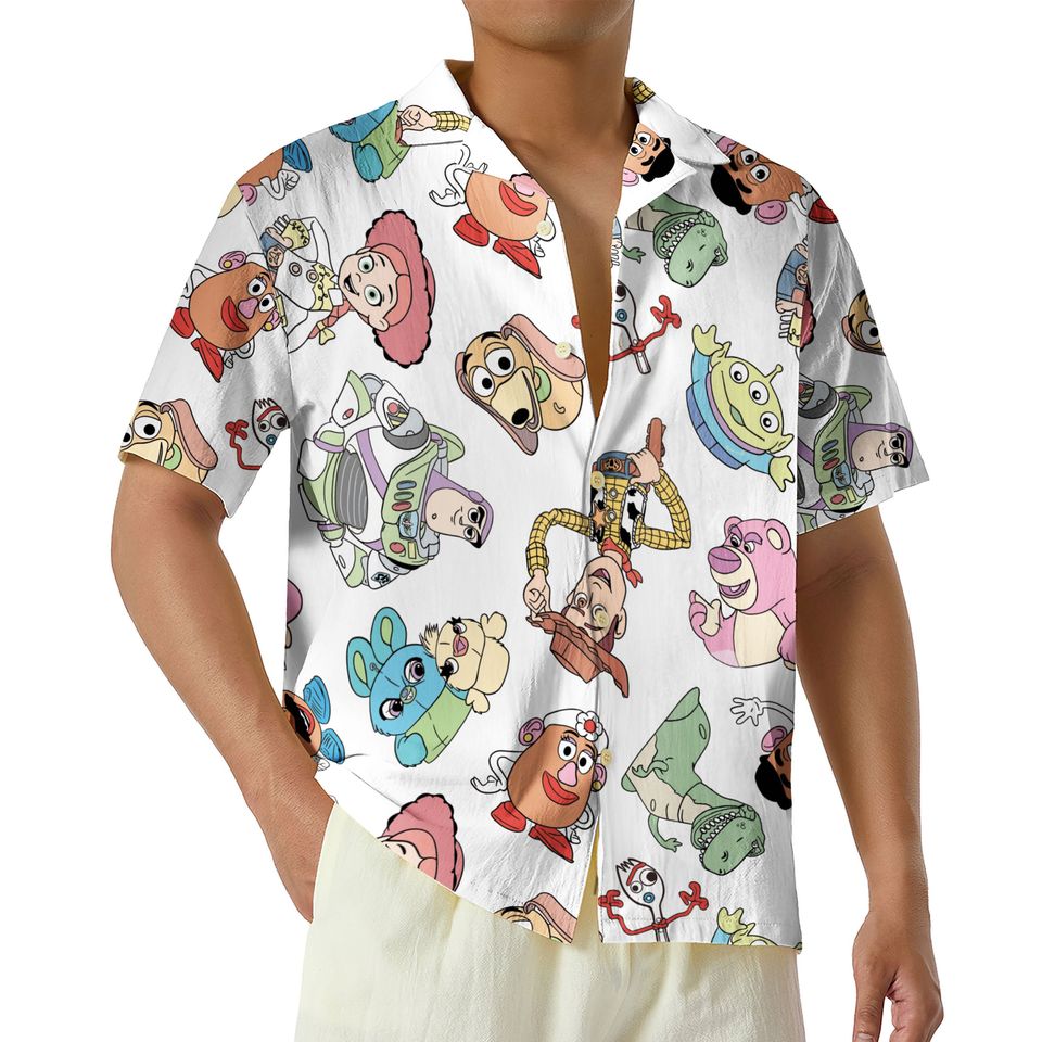 Toy Story Disney Cartoon Hawaiian Shirt, You've Got a Friend in Me Button Up Shirt
