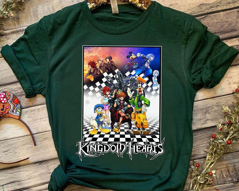 Disney Kingdom Hearts Throne Donald and Goofy Shirt