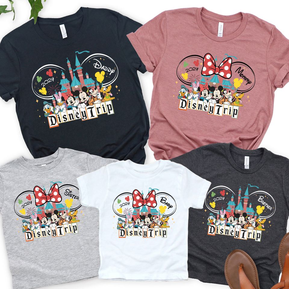 Custom Disney Trip 2024 Shirt, Custom Disney Crew Shirts