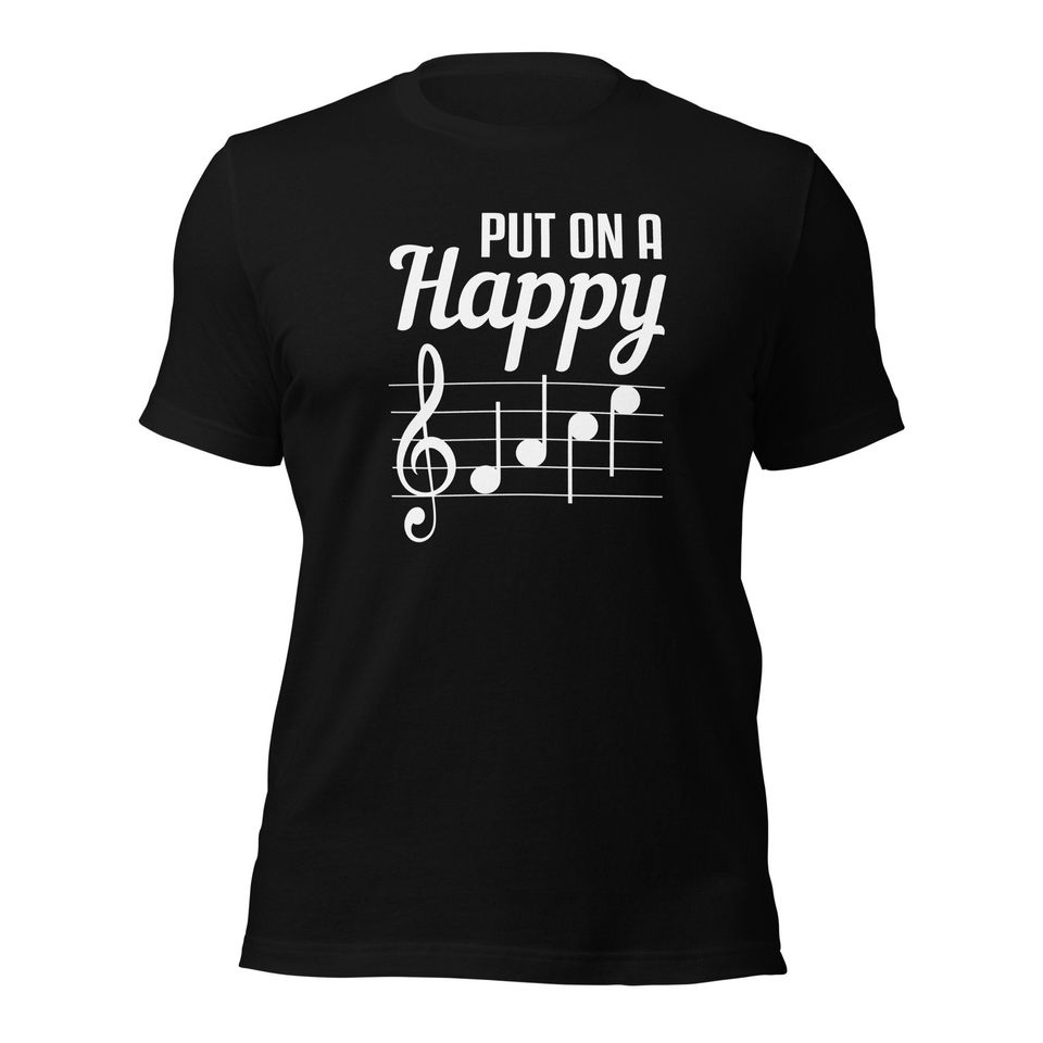 Put On A Happy Face T-Shirt | Music Teacher Tee | Gift For Musician | Choir Director