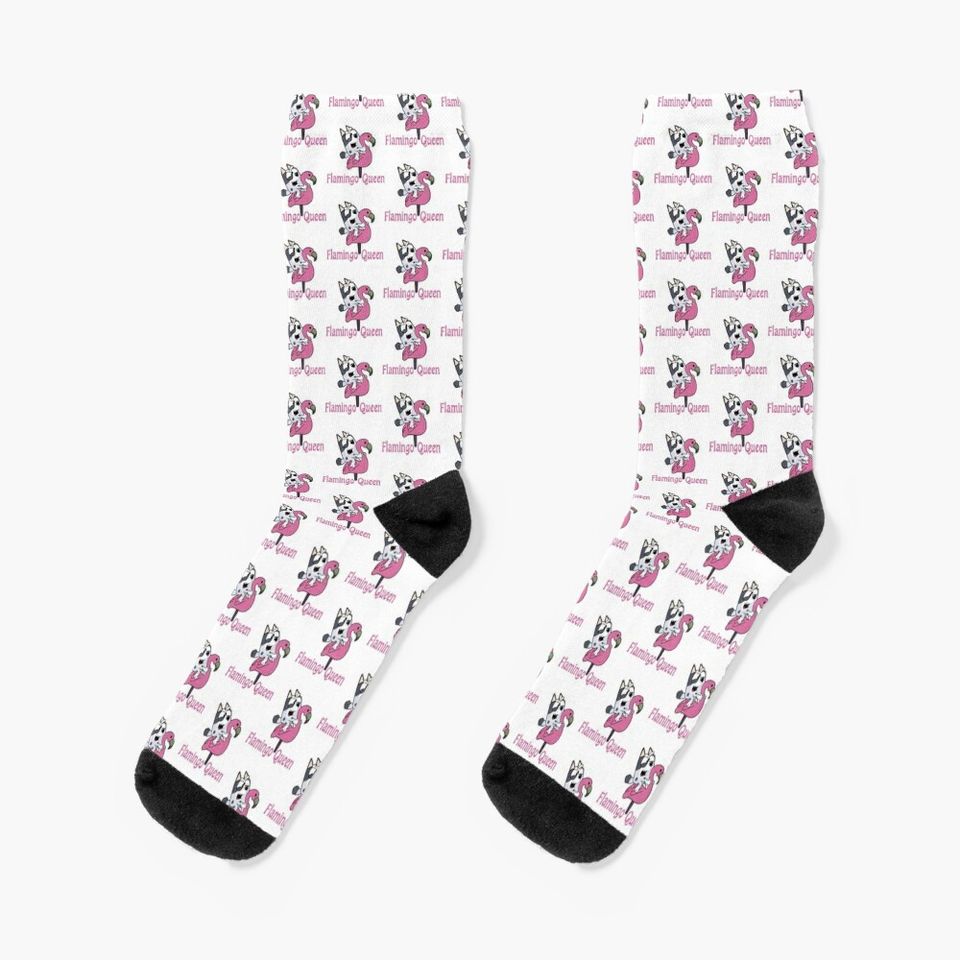 flamingo queen BlueyDad Socks
