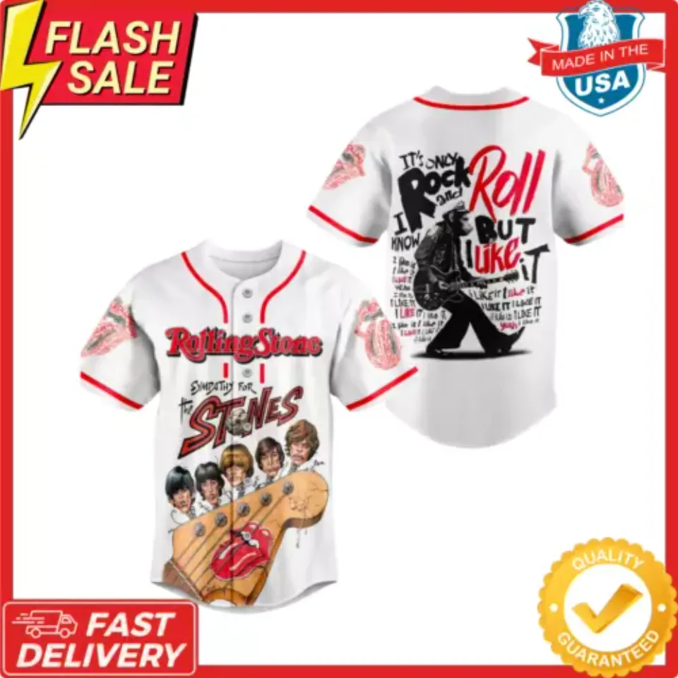 The Rolling Stones Baseball Jersey Shirt for fans