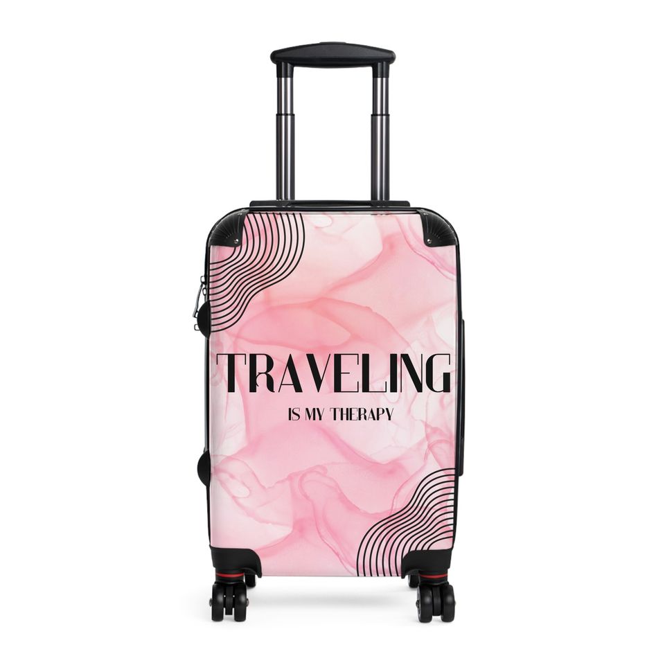 Traveling Is My Therapy Suitcase