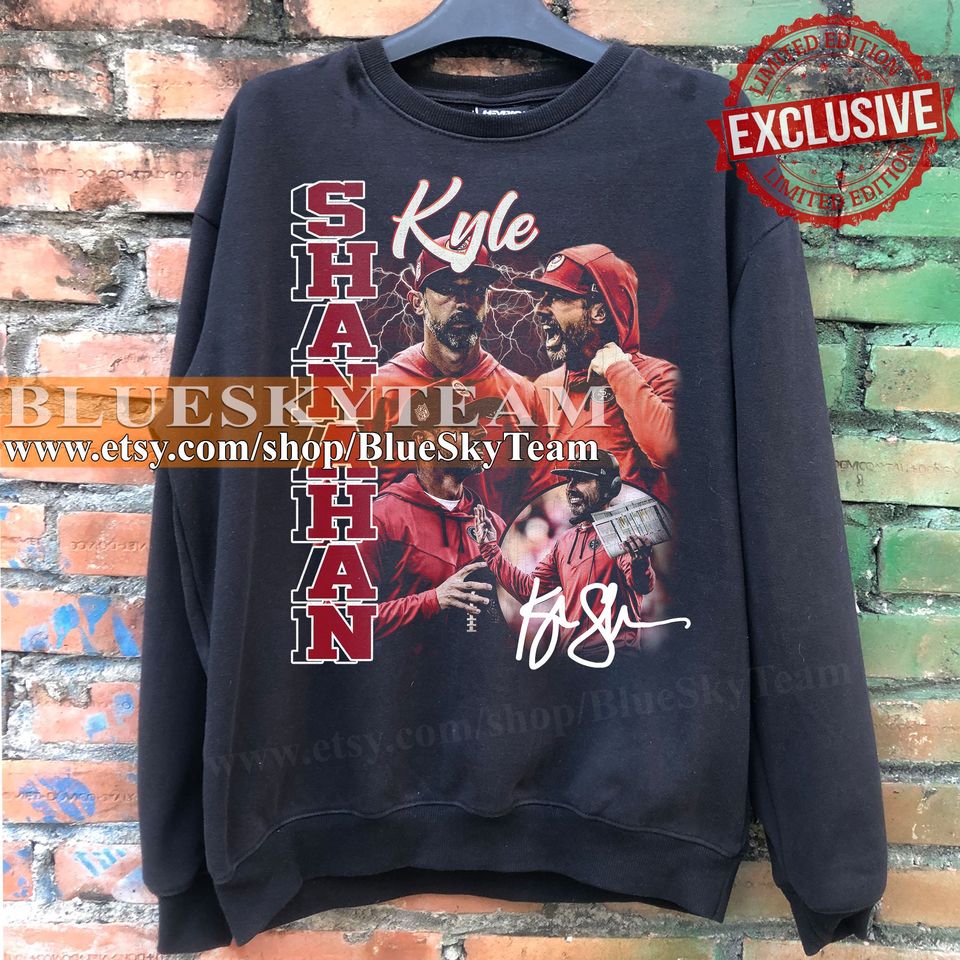 Vintage 90s Graphic Style Kyle Shanahan Sweatshirt, Kyle Shanahan coach shirt, Retro Bootleg Gift New Design