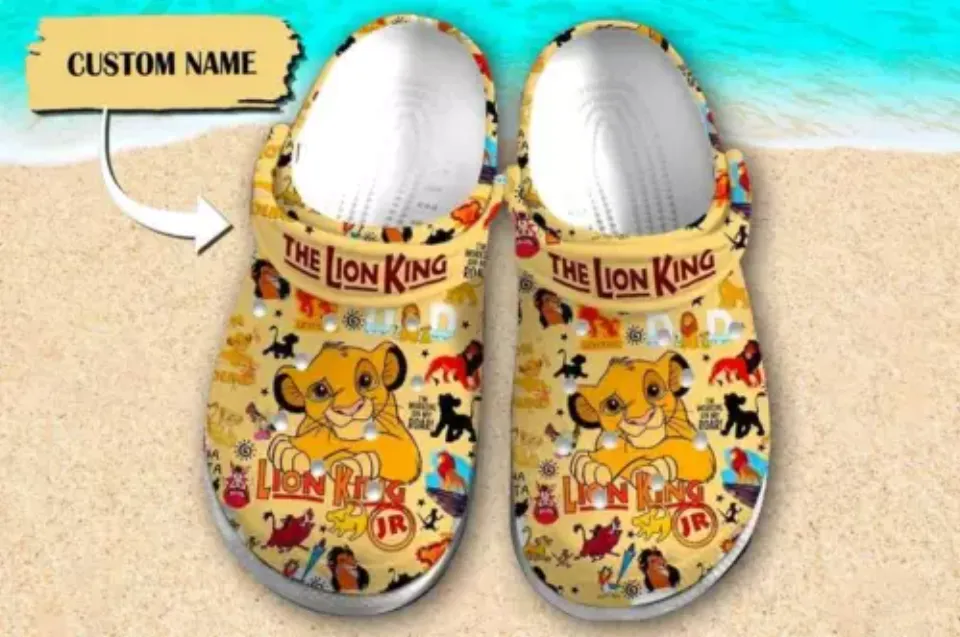 Custom Lion Movie Clogs For Cartoon Fans Roaring Sandals