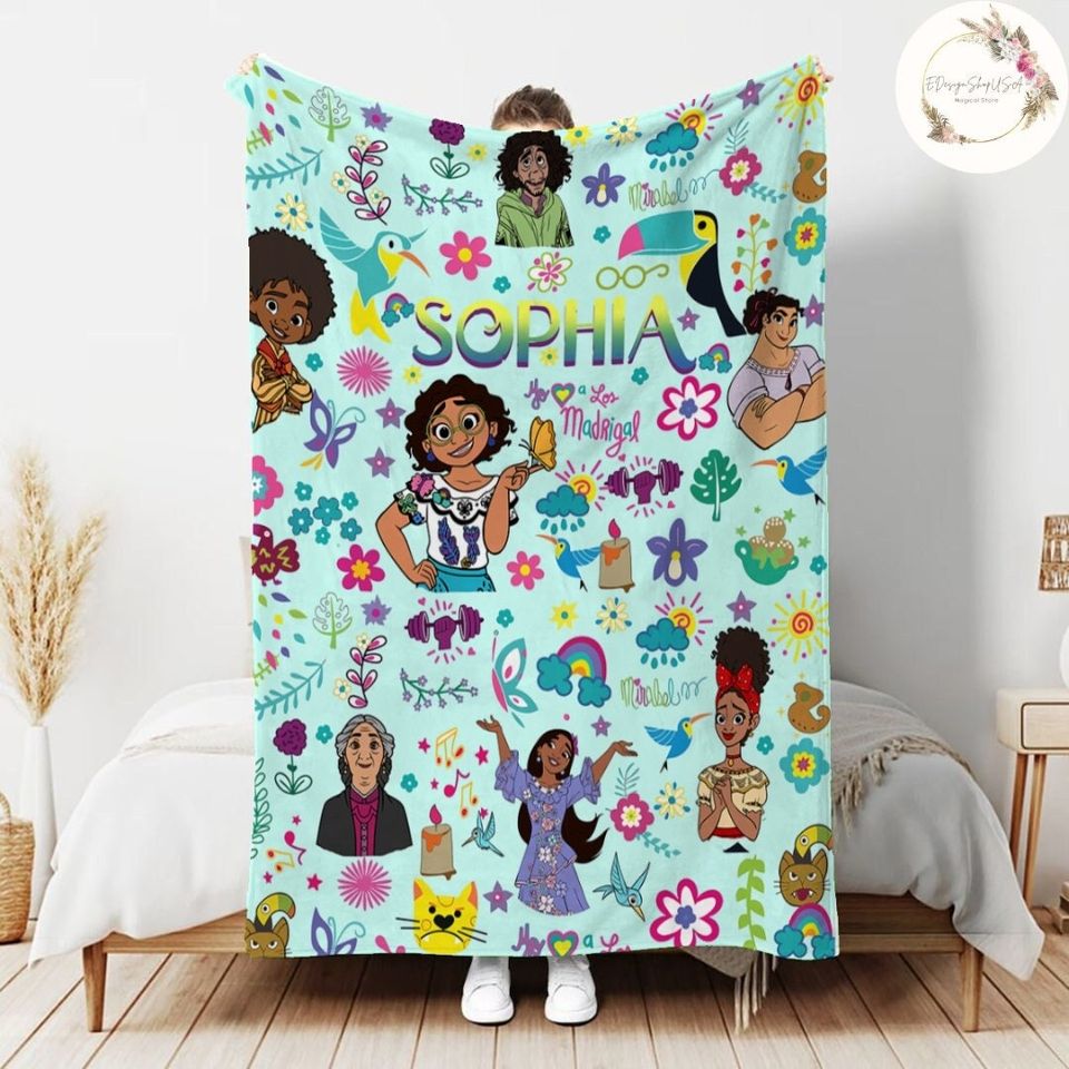 Personalized Floral Disney Encanto Blanket