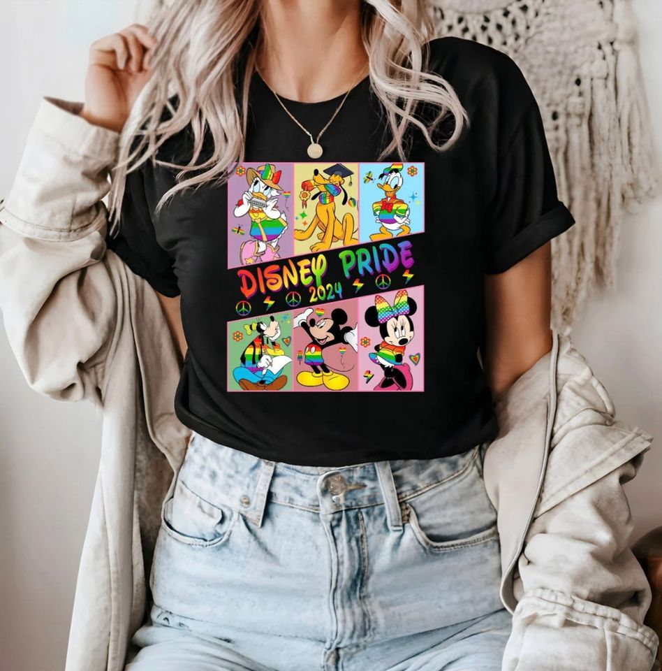 Disney Pride Tee, Rainbow Mickey Shirt, Pride Month Shirt