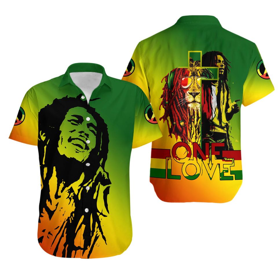 Bob Marley One Love Hawaiian Shirt