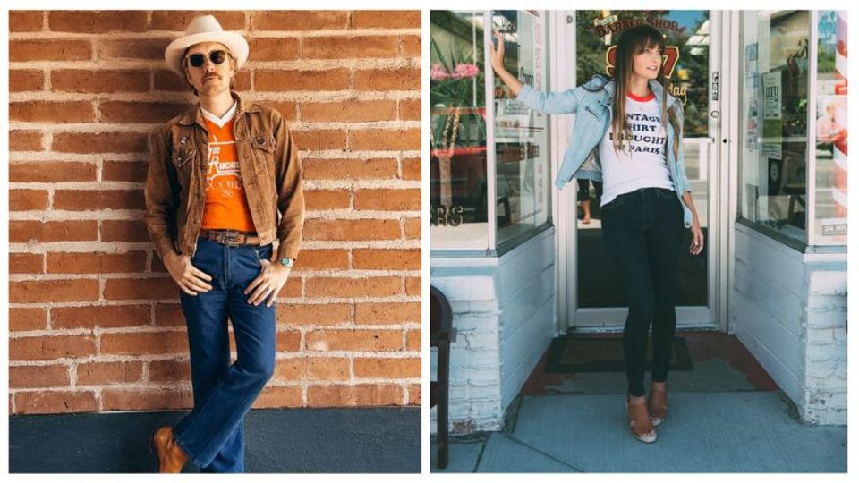 Styling a ringer tee shirt with jacket