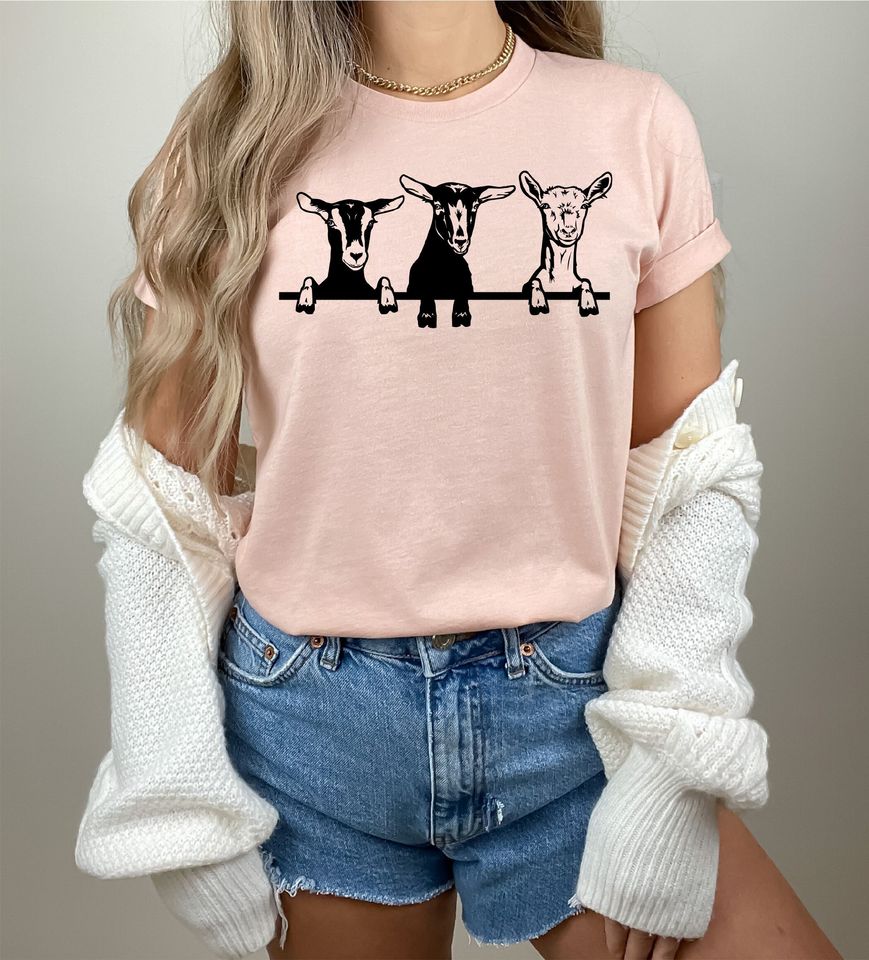 Goats Shirts, Cute Goats Shirt, Funny Goat Kid Shirt, Farm Animal Shirt, Goat Lover Shirt, Goat Shirt Gift