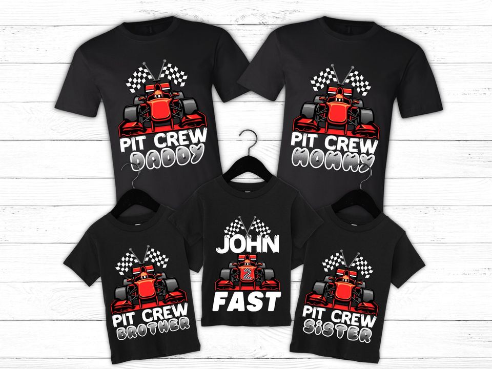 Family Two Fast Birthday Shirts, Pit Crew Family Shirts, Family Birthday Shirts, Racecar Family Birthday Shirts, Mom and Dad Pit Crew Shirts