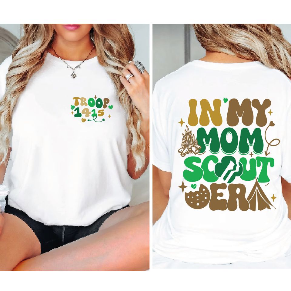 In My Mom Scout Era Shirt, Girl Scout Mom Shirt, Girl Scout Mom Shirt, Cookie Mom Girl Scout Tee, Girl Scout Shirt For Mom, RRG-389