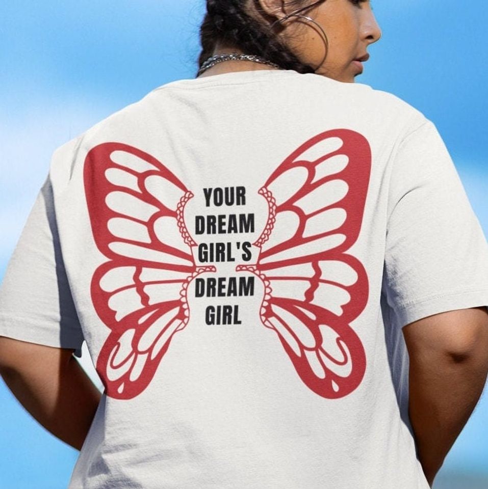 Chappell Roan Your Dream Girl's Dream Girl Butterfly Wings Vintage Style Unisex Short Sleeve Tee