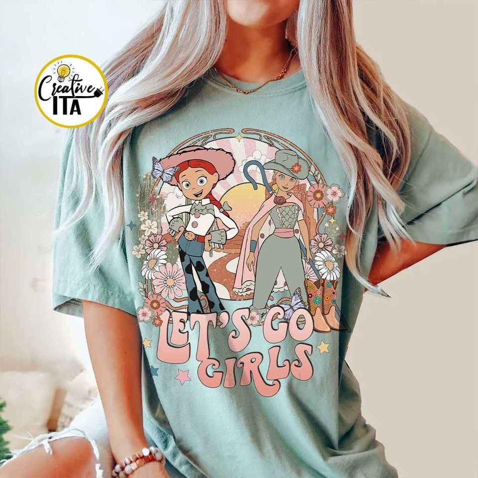 Vintage Po peep and Jessie Cowgirls shirt, Toy Story Girls Trip Tee, Disney Toy Story Matching shirts, Toy Story Howdy Yee Haw, Disney Pixar