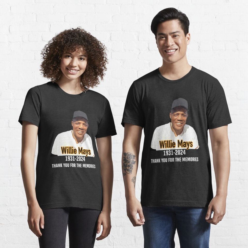Willie Mays 2024 Classic T-Shirt, Cotton T-shirt, Short Sleeve Tee, Trending Fashion For Men And Women