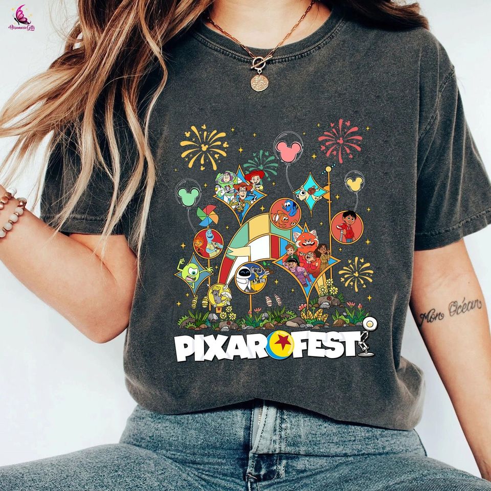 Disneyland Pixar Fest Shirt, Disneyland Family Shirt, Magic Kingdom Shirt, Pixar Fest Shirt, Mickey and Friends Balloons, Disneyworld Shirt