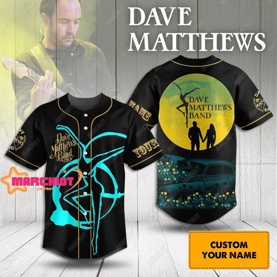 Dave Matthews Band Baseball Jersey, Dave Matthews Band Shirt, Dave Matthews Band Gift, Personalized Jersey, Dave Matthews Jersey