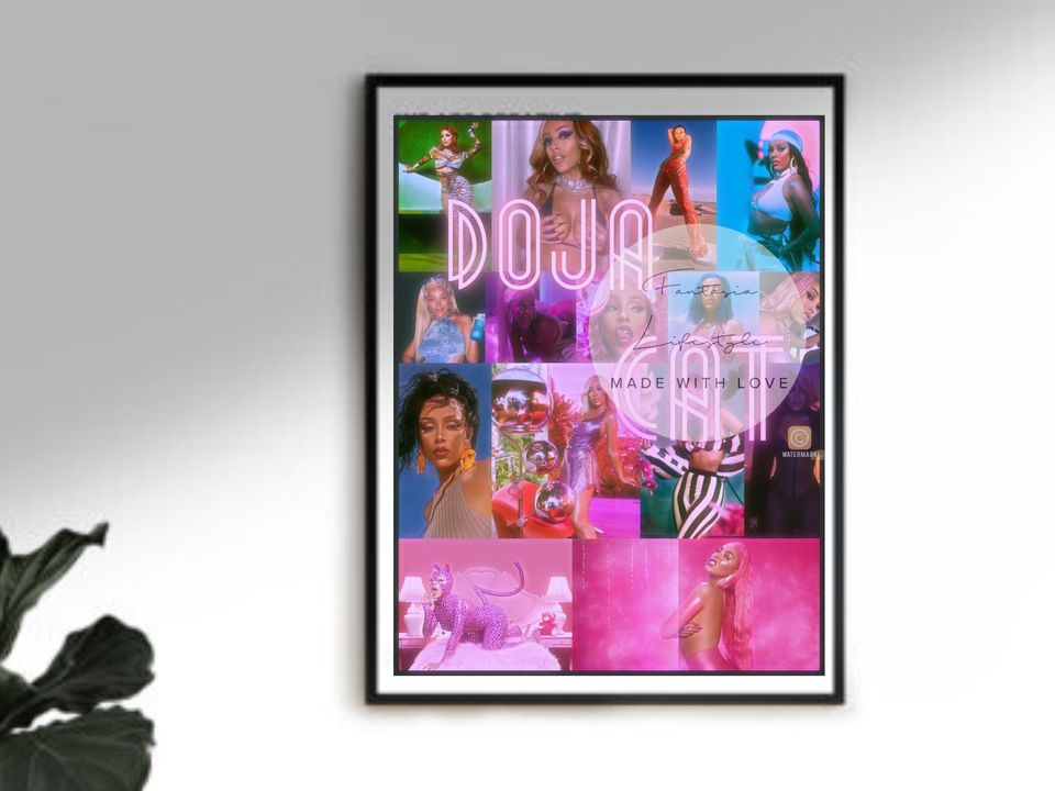 Doja Cat Poster| Aesthetic Collage| Printable Wallpaper/Poster  Unframed Poster, Available in 7 sizes, Pop Culture Wall Art