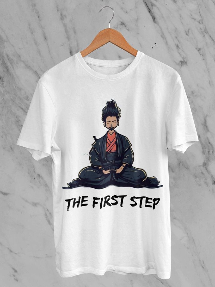 Samurai Meditation Shirt, Stoicism Comfortable Short Sleeve Sports Tee for Men, Women, Kids - Trending Street Fashion
