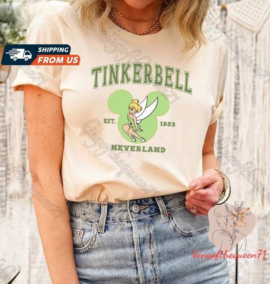 Disney Tinker Bell Fairy T-Shirt, Disney Fairy Shirt, Peter Pan Wendy Neverland Shirt, Disney Girl Sweatshirt, Disney Trip Shirt