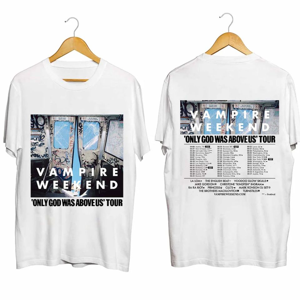 Vampire Weekend 2024 Tour Shirt, Vampire Weekend Band Fan Shirt, Gift for Fan, Comfortable Short Sleeve Tee for Men, Women, Kids