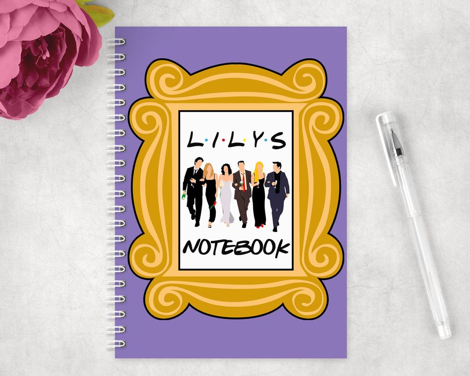 Personalised Notebook | Gift | Any Name | Present | Birthday | Gift | Celebration | Christmas | Friends Inspired