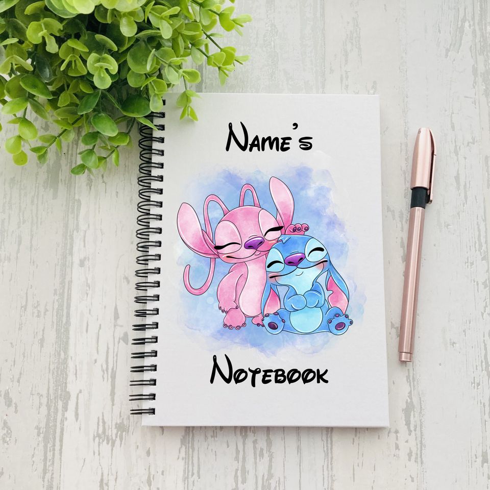 Personalised Stitch Notebook | Stitch Gift | Any Name | Present | Birthday | Gift | Celebration