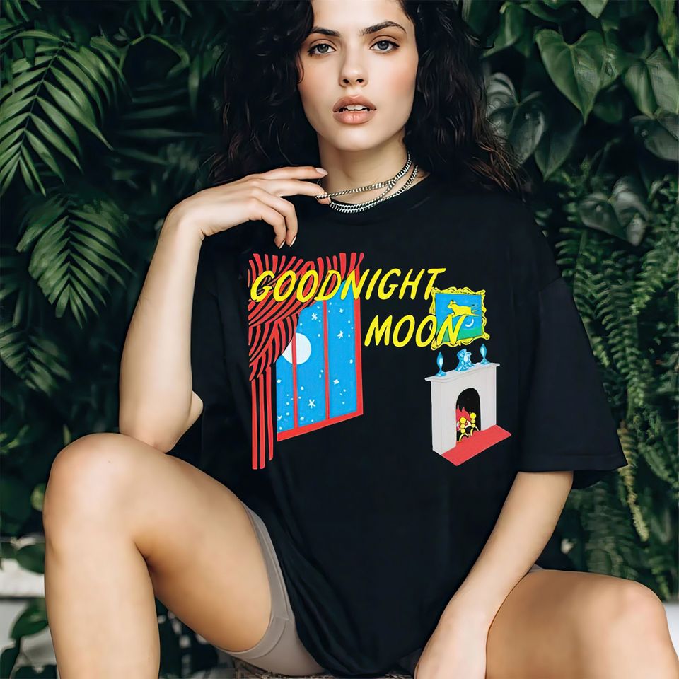 Goodnight Moon T-Shirt, Turboslayya Goodnight Moon cotton tee, Graphic Tshirt for men, women, Unisex, Trending Gifts
