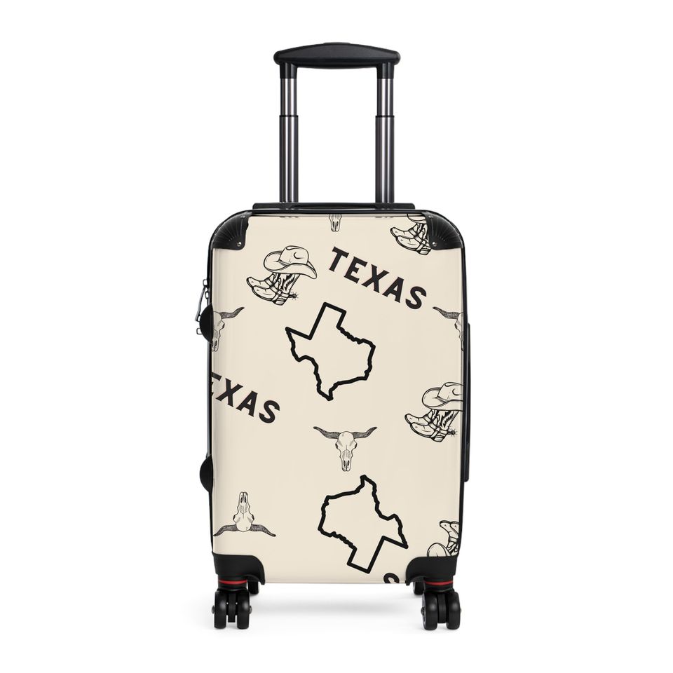 Texas Suitcases/Texas Theme Suitcases/ Texas Luggage/ Texas Design Luggage
