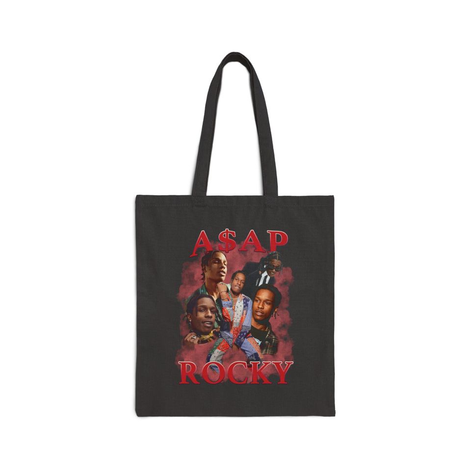ASAP Rocky Tote Bag, Music Lover Shoulder Tote Bag, Shopping Bag Gifts