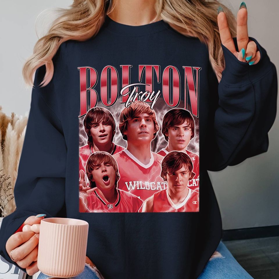 Vintage Troy Bolton High School Musical Sweatshirt, Troy Bolton Homage Shirt, High School Musical Shirt Disneyland Movie Shirt