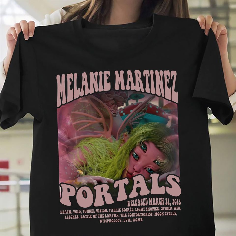 Vintage Melanie Martinez Tour Shirt, Portals Tour 2024 T-Shirt, Summer Cotton Short Sleeve Shirt, Music Merch, Gift for Fan, Music Clothing for Men, Women and Kids