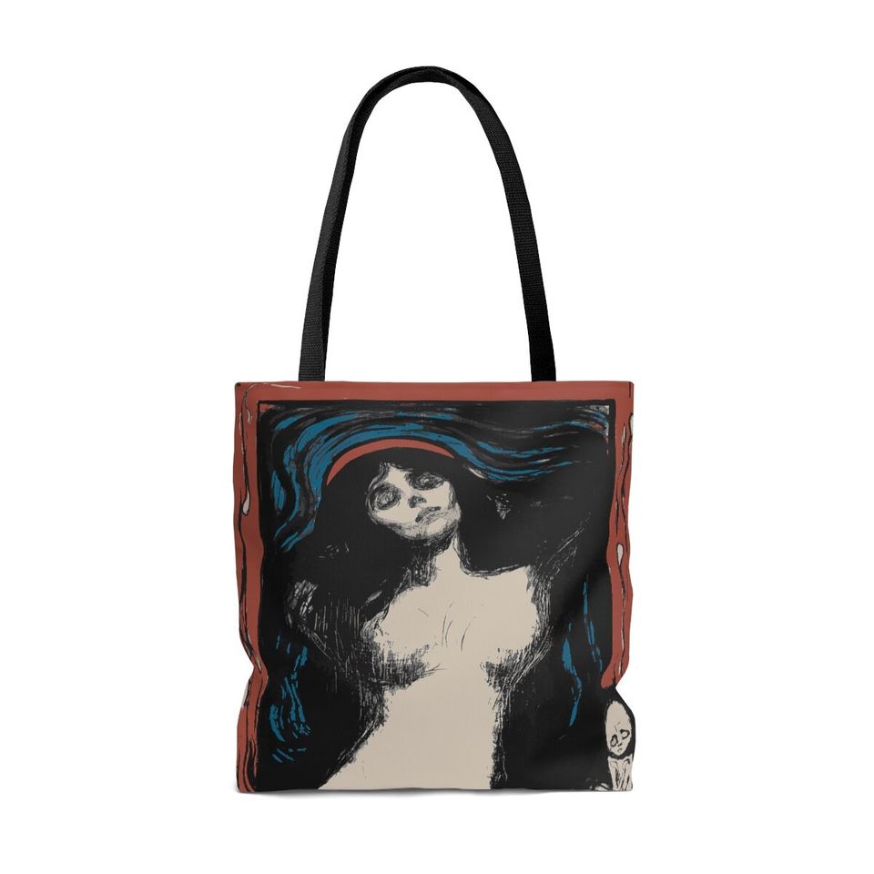 1894, Vintage Madonna Tote: Fine Art Print Large Tote and Victorian Gothic for Victorian Goth Handbag for Aesthetic and Grunge Aesthetic