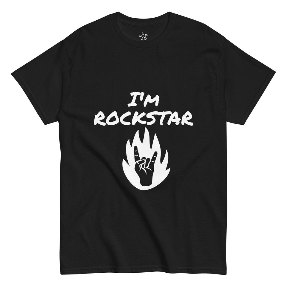 I'm ROCKSTAR T-Shirt, Lisa Rockstar New Song Music T-shirt, Music Merch, Summer Cotton Short Sleeve Shirt, Music Clothing for Men, Women and Kids