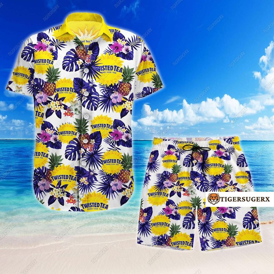 Twisted Tea Hawaiian Shirt, Twisted Tea Button Shirt, Twisted Tea Shorts Men, Summer Beach Shirt, Hawaiian Shirt Men, Beach Shorts