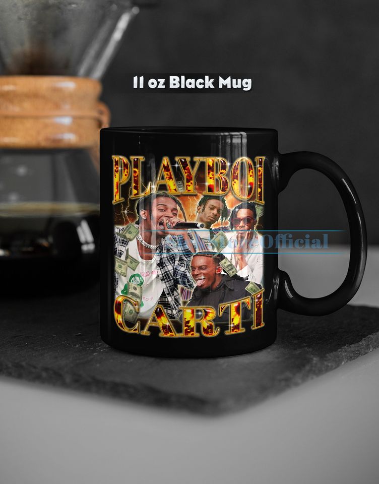 PLAYBOI CARTI Coffee Mug, Rapper Hip Hop Playboi Carti Tea Mug, Playboi Carti Drinkware, Rapper Playboi Carti Rapper Merch Gift Mug