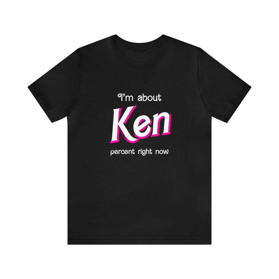 Ken Percent Unisex Ultra-Soft Tee Shirt | Cotton Short Sleeve Tee | Breathable | Comfortable | Women Summer Casual Shirt