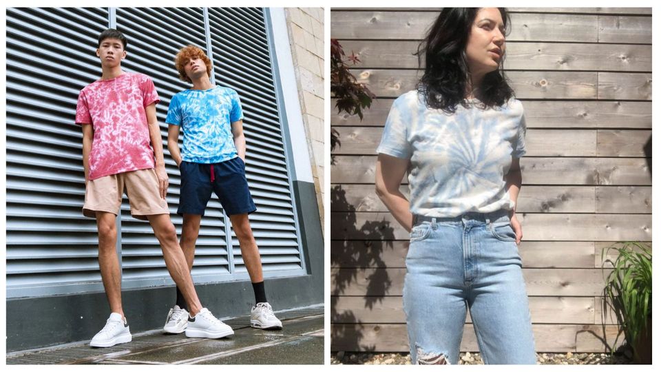 Styling tie dye shirts with jeans or shorts for casual occasions
