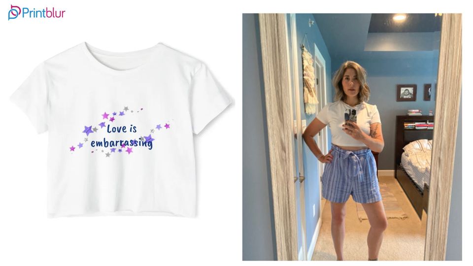 Wearing a crop top with shorts in your 40s