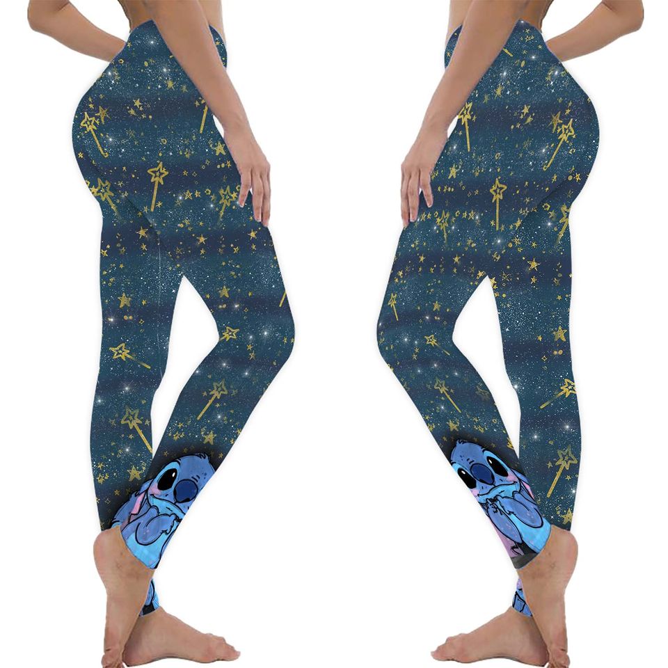 Custom Name Stitch Hoodie Legging Sets