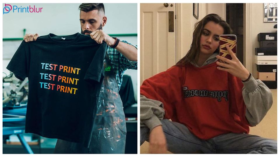 Choosing oversized t-shirt to layer over a hoodie