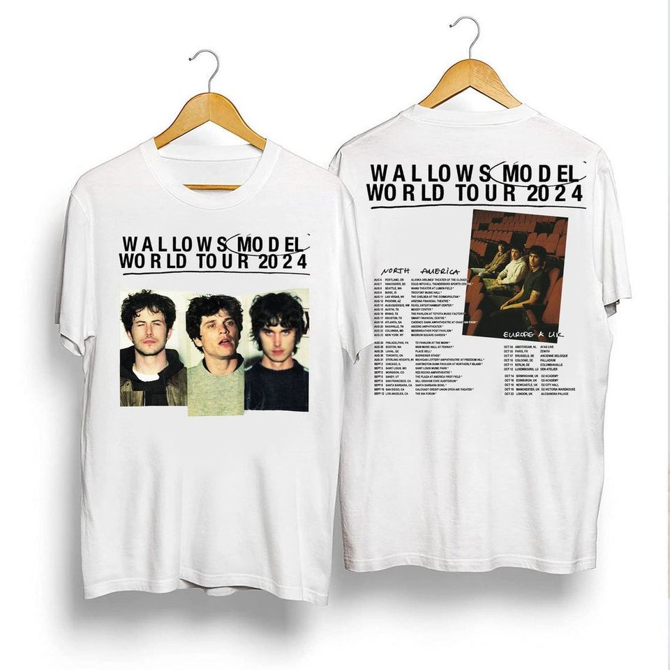 Wallows Model 2024 World Tour Shirt, Wallows 2024 Concert Shirt ...