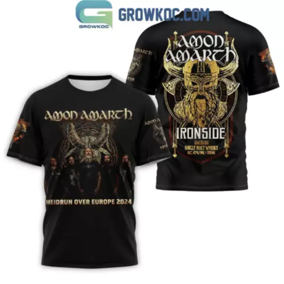 Amon Amarth Heidrum Over Europe 2024 T-Shirt