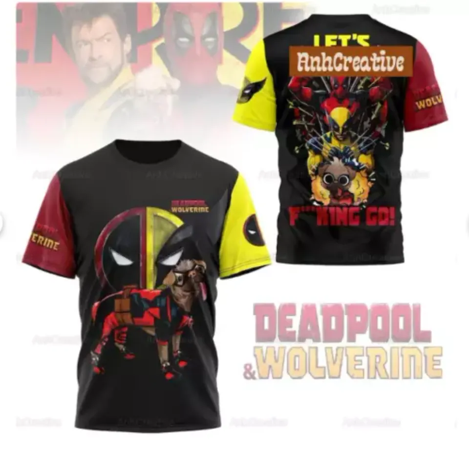Deadpool And Wolverine 3D T-SHIRT HALLOWEEN GIFT CHRISTMAS GIFT