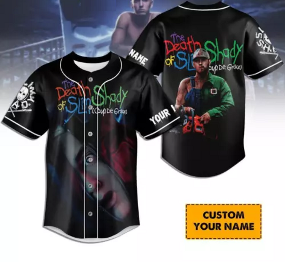 Eminem Coup De Grace Slim Shady Personalized Baseball Shirt