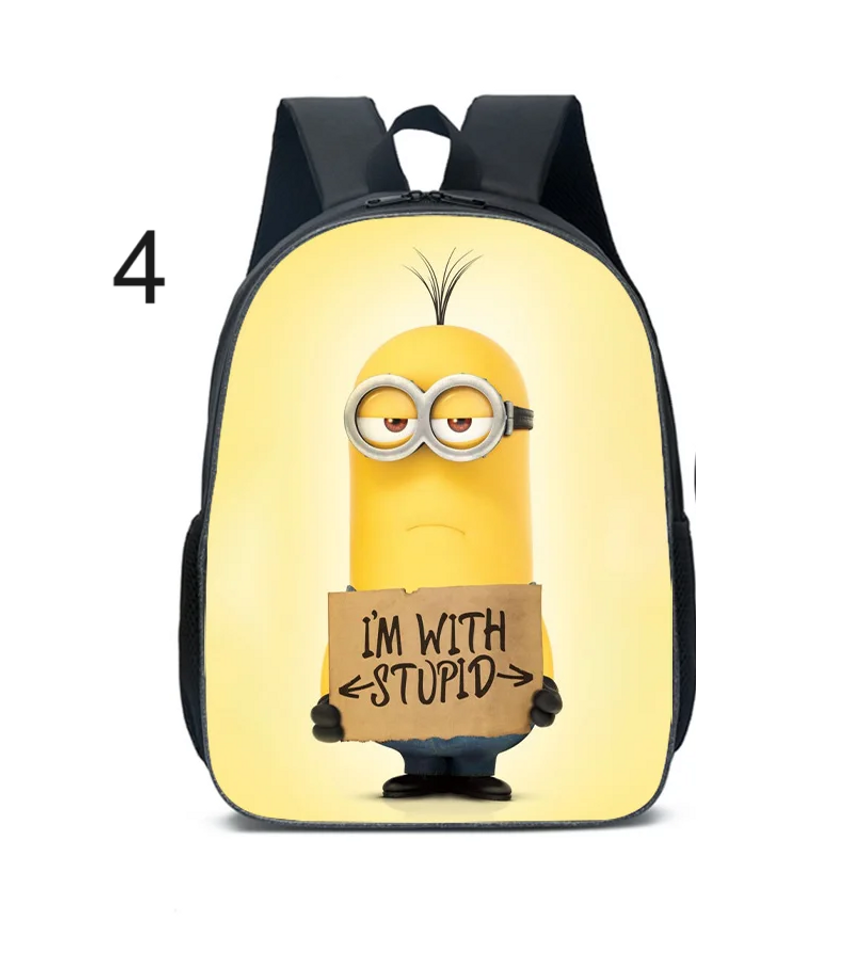 Minion Shool Backpack, Shoulder Bag, Minion Lover Gift, Back to School Gift