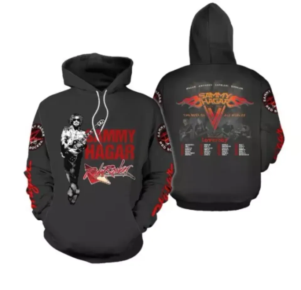 Red Rocker Sammy Hagar 2024 Tour The Best Of All World 3D Hoodie