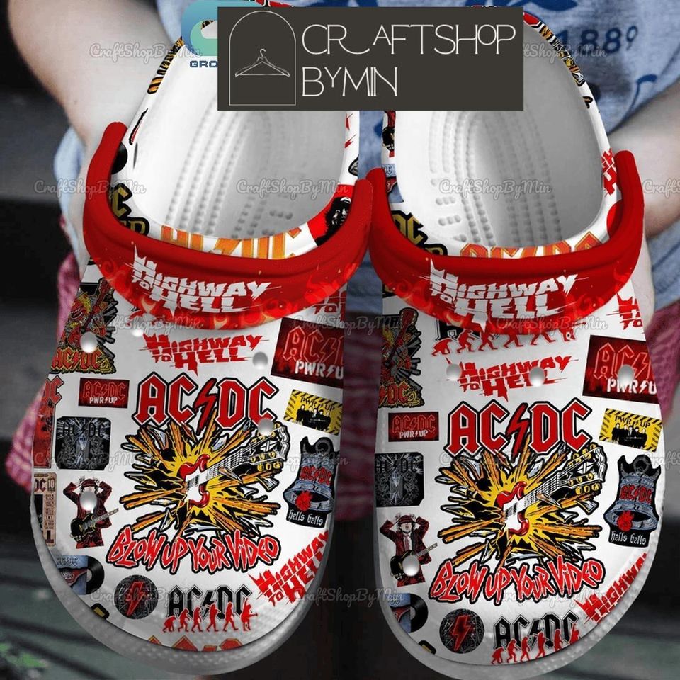 AC-DC Rock Band Shoes, Rock And Roll AC-DC Highway To Hell Sandals ...