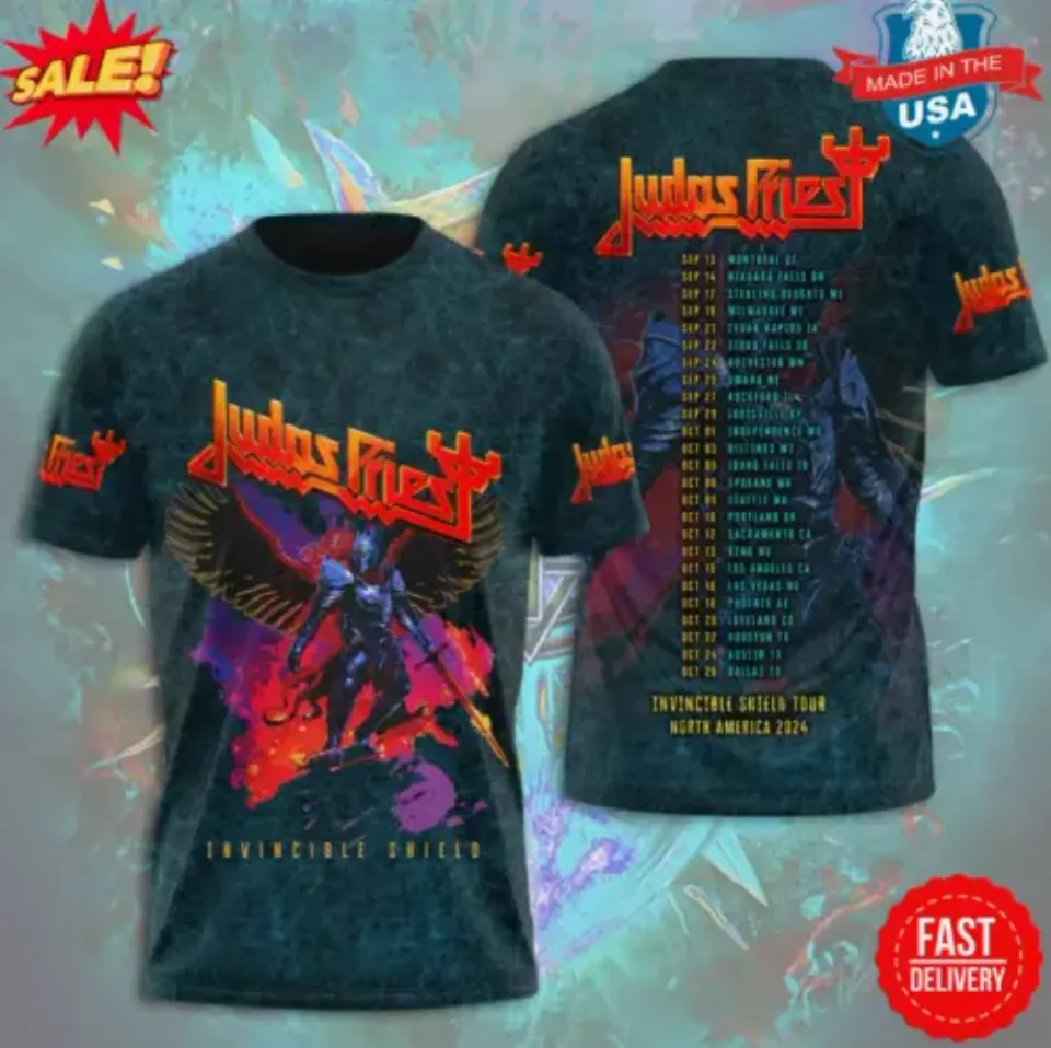 Judas Priest Invinciable Shield 3D Shirt